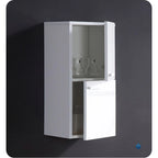 Fresca 27 Wall Mounted Bathroom Linen Cabinet with Two Storage Areas