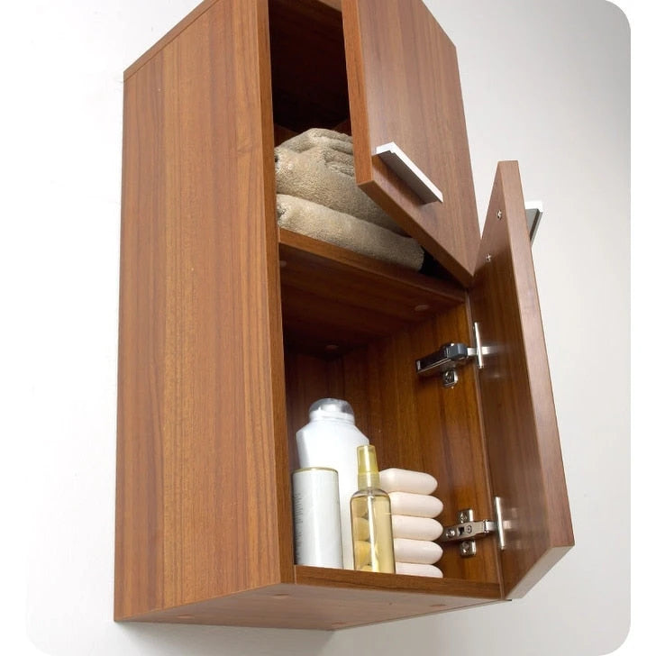 Fresca 27 Wall Mounted Bathroom Linen Cabinet with Two Storage Areas