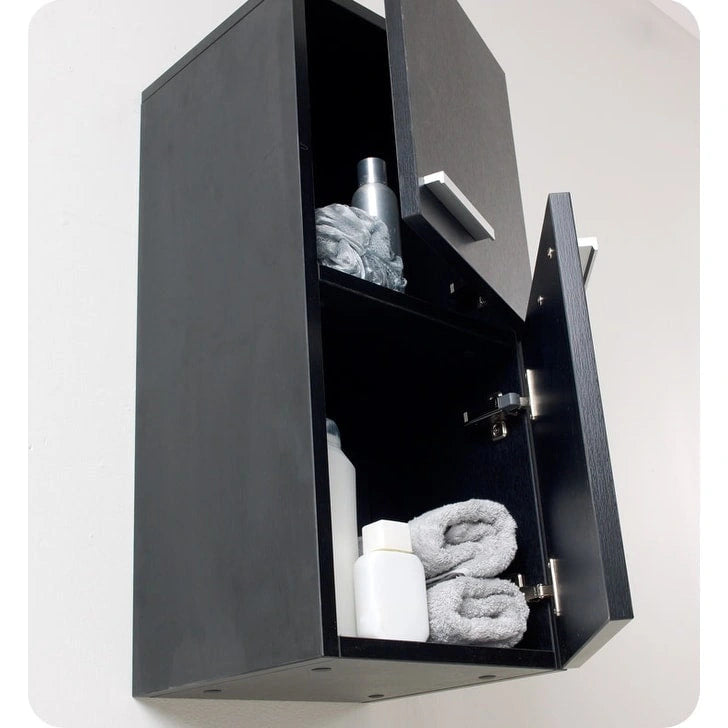 Fresca 27 Wall Mounted Bathroom Linen Cabinet with Two Storage Areas