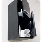 Fresca 27 Wall Mounted Bathroom Linen Cabinet with Two Storage Areas