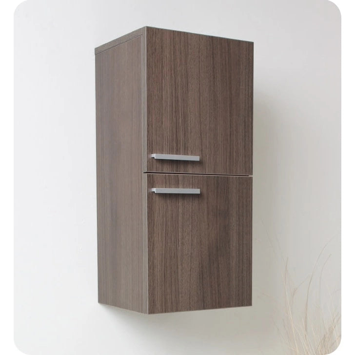 Fresca 27 Wall Mounted Bathroom Linen Cabinet with Two Storage Areas
