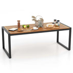 Costway 79 Acacia Wood 8-Person Patio Table with 1.9 Umbrella Hole, - See Details