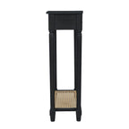 Lenora 1-drawer Solid Wood Console Accent Table with Cane Shelf by East at Main