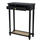 Lenora 1-drawer Solid Wood Console Accent Table with Cane Shelf by East at Main