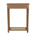 Lenora 1-drawer Solid Wood Console Accent Table with Cane Shelf by East at Main