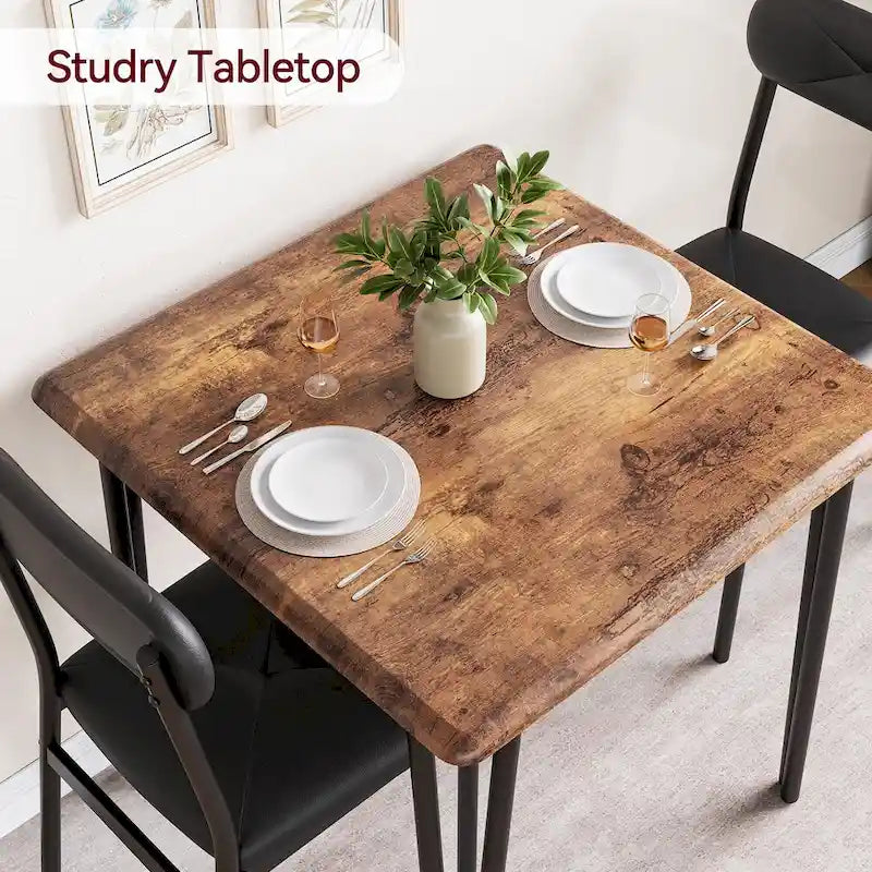 Dining Table for 2, Small Table and Chairs Set of 2