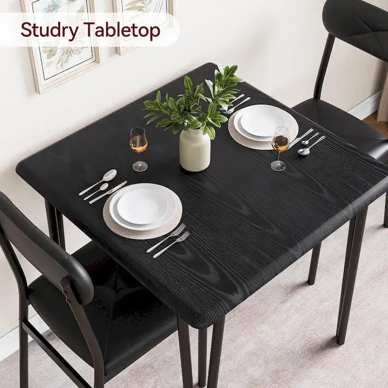 Dining Table for 2, Small Table and Chairs Set of 2