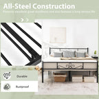 Costway Twin/Queen/Full Metal Platform Bed Frame with Headboard and