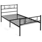 Costway Twin/Queen/Full Metal Platform Bed Frame with Headboard and