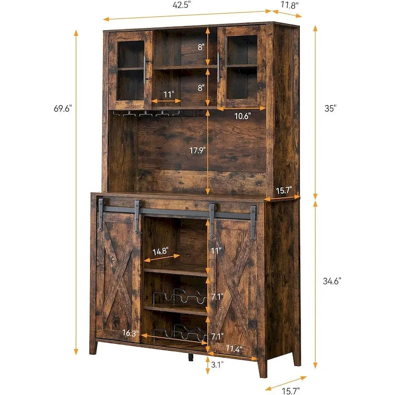 Farmhouse Coffee Bar Cabinet