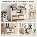 Farmhouse Entryway Table, Rustic Console Table, Wood Sofa Table