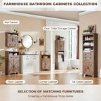Farmhouse Over The Toilet Storage Cabinet, 67 Tall Bathroom Cabinet