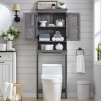 Farmhouse Over The Toilet Storage Cabinet, 67 Tall Bathroom Cabinet