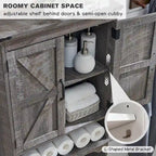 Farmhouse Over The Toilet Storage Cabinet, 67 Tall Bathroom Cabinet