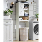 Farmhouse Over The Toilet Storage Cabinet, 67 Tall Bathroom Cabinet