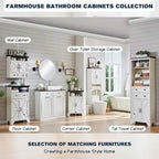 Farmhouse Over The Toilet Storage Cabinet, 67 Tall Bathroom Cabinet