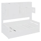 All-in-one Bookcase Captains Daybed with Hydraulic Storage Bed