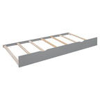 Large Bookcase Daybed Wooden Bed with Trundle and Top Storage Cabinet