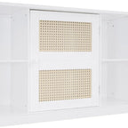 Large Bookcase Daybed Wooden Bed with Trundle and Top Storage Cabinet