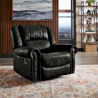 Monroe Polished Microfiber Nailhead Swivel Glider Recliner by  Classic