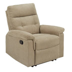 Lufkin Chenille Fabric Manual Recliner by  Classic