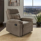 Lufkin Chenille Fabric Manual Recliner by  Classic