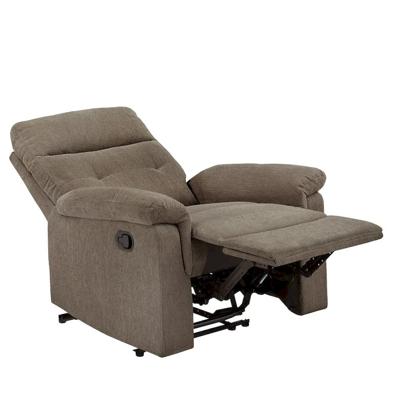 Lufkin Chenille Fabric Manual Recliner by  Classic