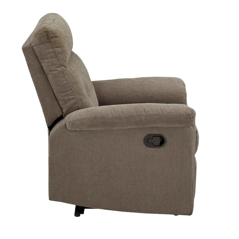 Lufkin Chenille Fabric Manual Recliner by  Classic