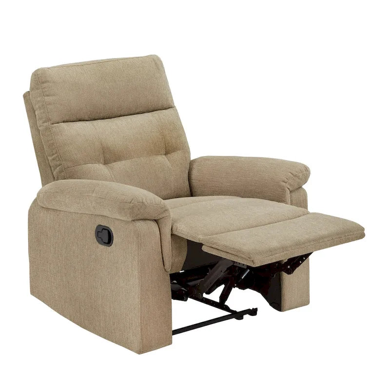 Lufkin Chenille Fabric Manual Recliner by  Classic