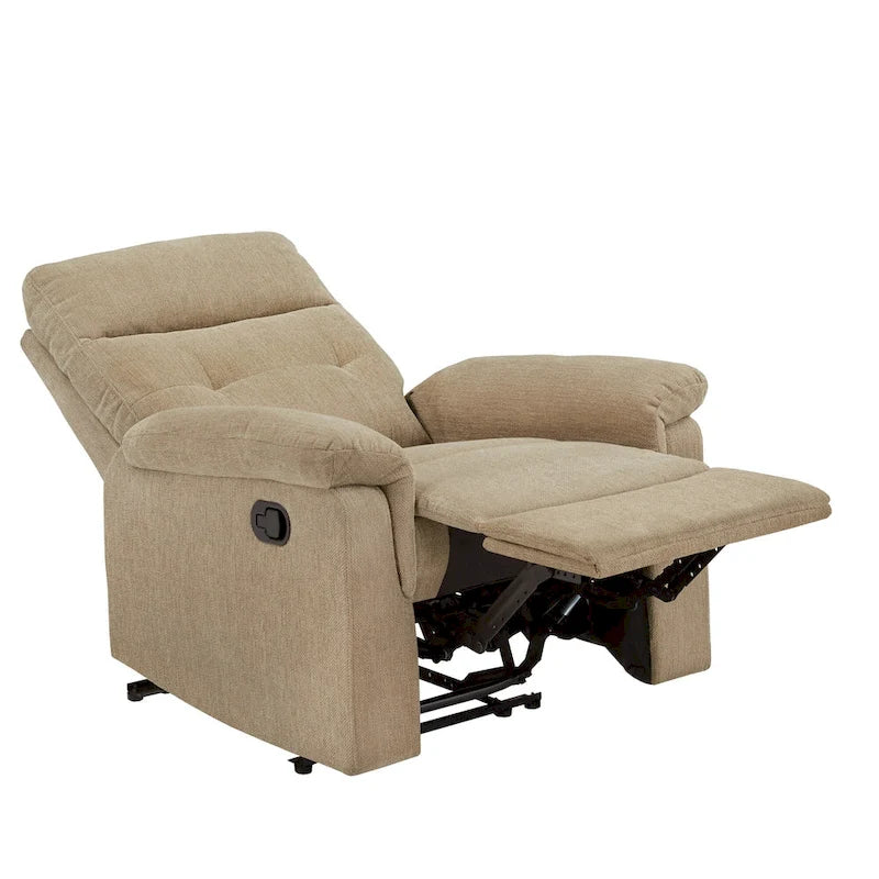 Lufkin Chenille Fabric Manual Recliner by  Classic