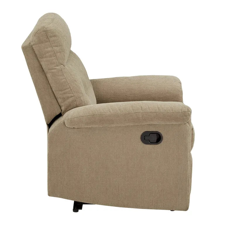 Lufkin Chenille Fabric Manual Recliner by  Classic
