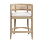 - Noweta Wood Counter Stool with Arms Set of 2