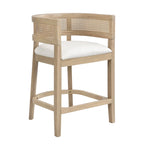 - Noweta Wood Counter Stool with Arms Set of 2