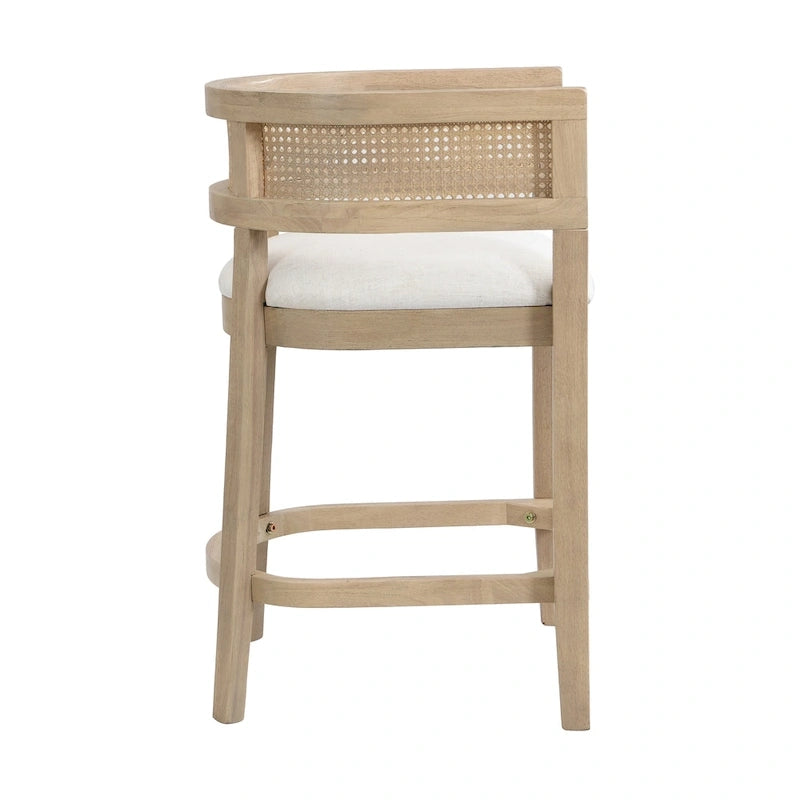 - Noweta Wood Counter Stool with Arms Set of 2