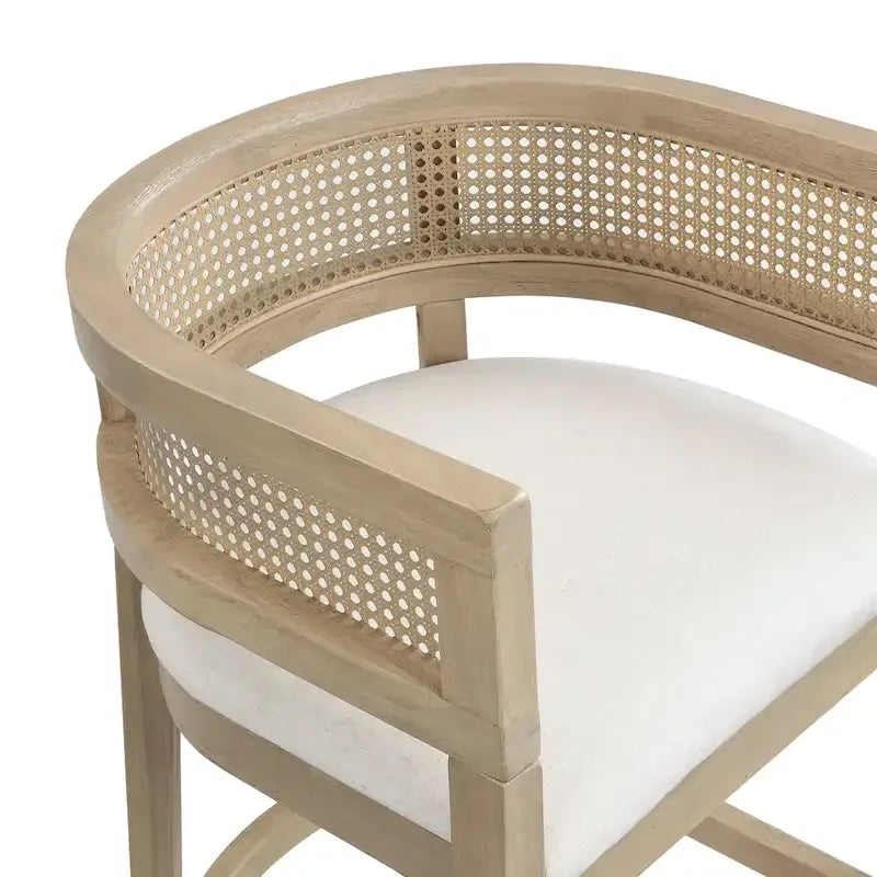 - Noweta Wood Counter Stool with Arms Set of 2