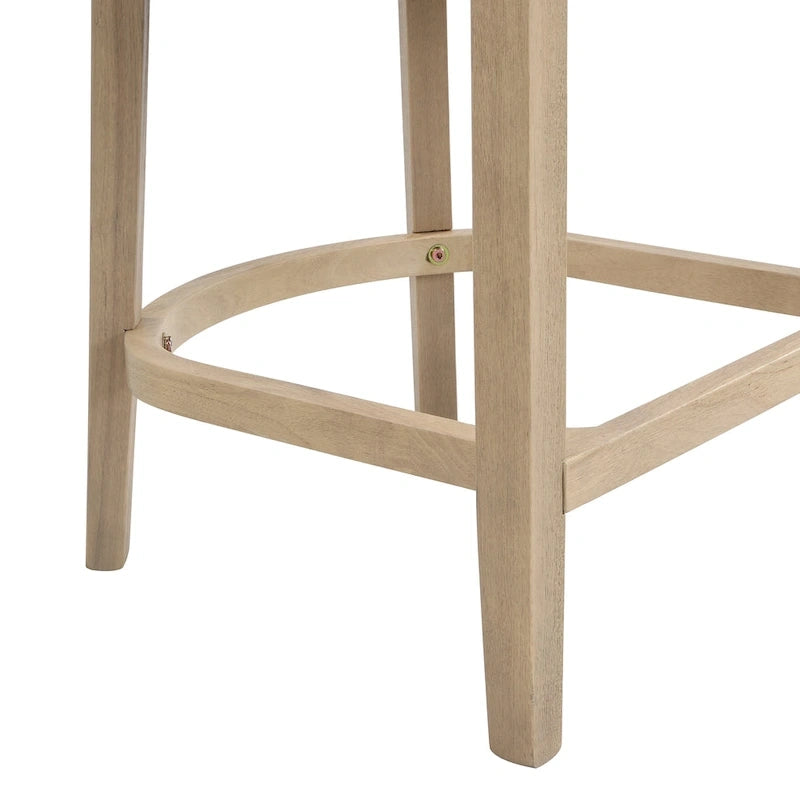 - Noweta Wood Counter Stool with Arms Set of 2