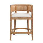 - Noweta Wood Counter Stool with Arms Set of 2