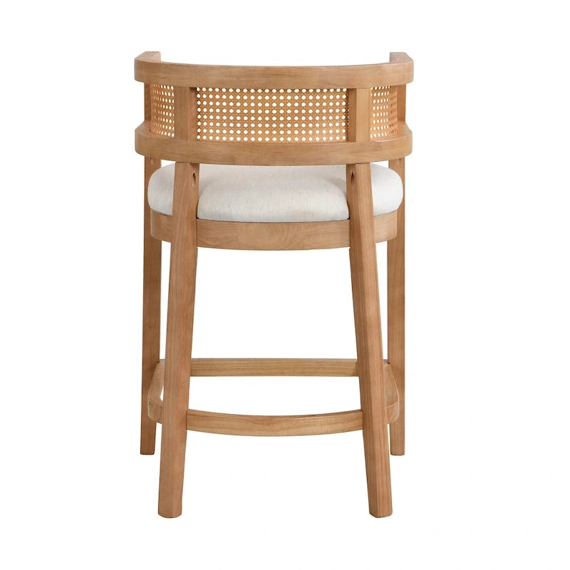 - Noweta Wood Counter Stool with Arms Set of 2