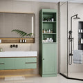 Palace Imports 100% Solid Wood 16.5 Bathroom Storage Cabinet with Solid Doors and Adjustable Shelves
