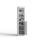 Palace Imports 100% Solid Wood 16.5 Bathroom Storage Cabinet with Solid Doors and Adjustable Shelves