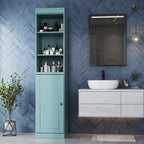 Palace Imports 100% Solid Wood 16.5 Bathroom Storage Cabinet with Solid Doors and Adjustable Shelves