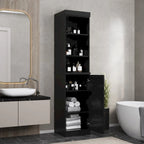 Palace Imports 100% Solid Wood 16.5 Bathroom Storage Cabinet with Solid Doors and Adjustable Shelves