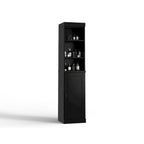 Palace Imports 100% Solid Wood 16.5 Bathroom Storage Cabinet with Solid Doors and Adjustable Shelves