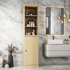 Palace Imports 100% Solid Wood 16.5 Bathroom Storage Cabinet with Solid Doors and Adjustable Shelves