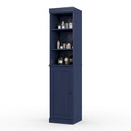 Palace Imports 100% Solid Wood 16.5 Bathroom Storage Cabinet with Solid Doors and Adjustable Shelves