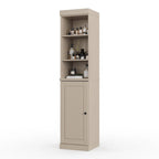 Palace Imports 100% Solid Wood 16.5 Bathroom Storage Cabinet with Solid Doors and Adjustable Shelves
