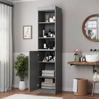 Palace Imports 100% Solid Wood 16.5 Bathroom Storage Cabinet with Solid Doors and Adjustable Shelves