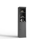 Palace Imports 100% Solid Wood 16.5 Bathroom Storage Cabinet with Solid Doors and Adjustable Shelves