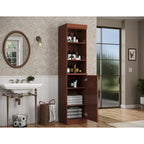 Palace Imports 100% Solid Wood 16.5 Bathroom Storage Cabinet with Solid Doors and Adjustable Shelves