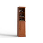 Palace Imports 100% Solid Wood 16.5 Bathroom Storage Cabinet with Solid Doors and Adjustable Shelves